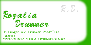 rozalia drummer business card